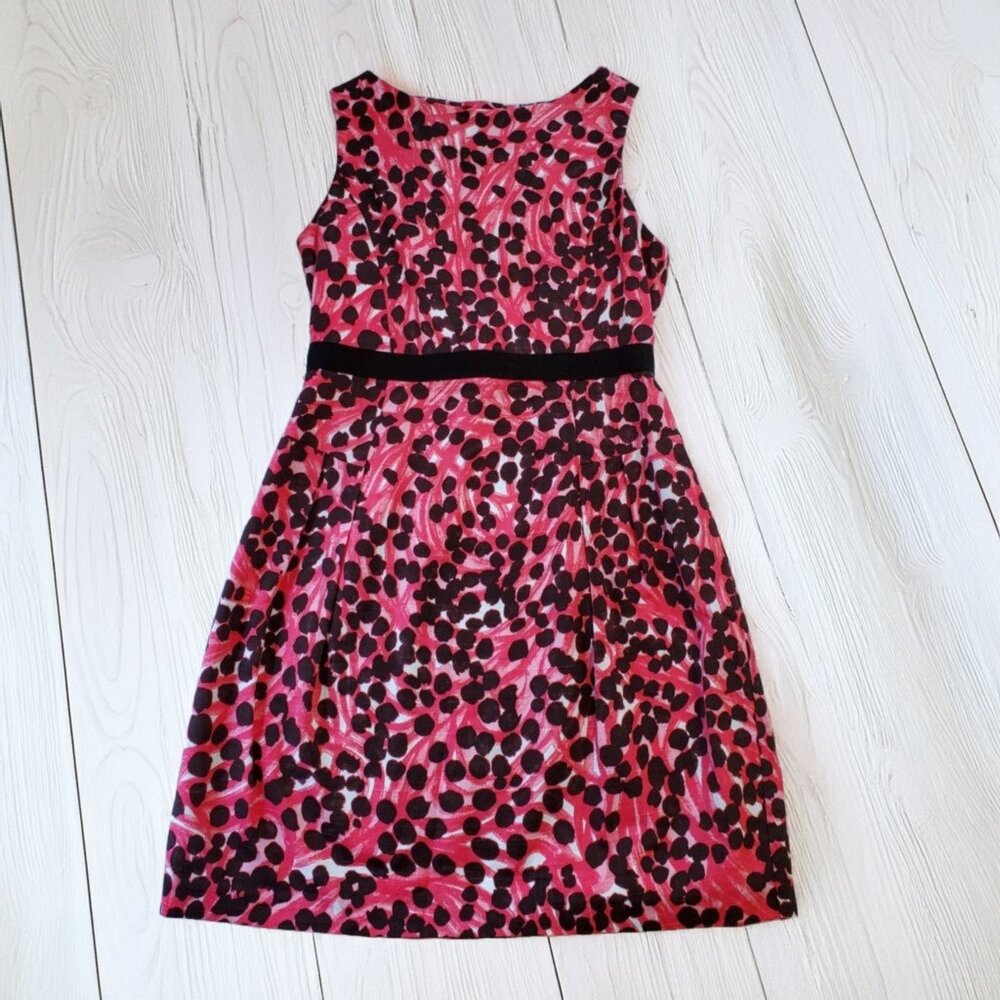 Millie Minis Pink Black Cheetah Print Dress Size 10